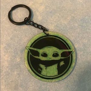 Baby Yoda  green Keychain